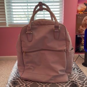 Open Story Signature purple commuter backpack